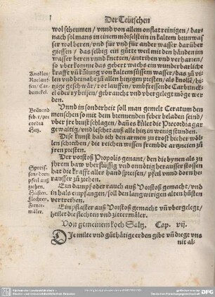 Vom gemeinen koch Saltz. Cap. VII.