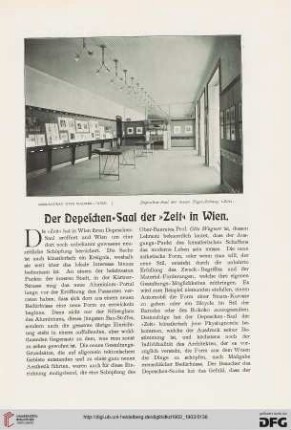Der Depeschen-Saal der "Zeit" in Wien