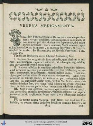 Venena Medicamenta.