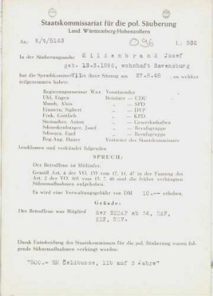 Hildenbrand, Josef