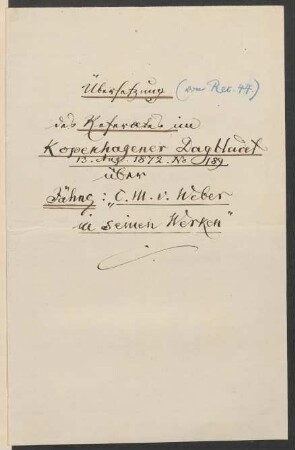 Brief an Friedrich Wilhelm Jähns : 14.09.1872