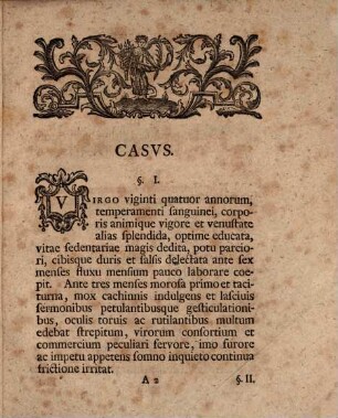 Dissertatio Inavgvralis Medica Sistens Casvm De Virgine Nymphomania Laborante