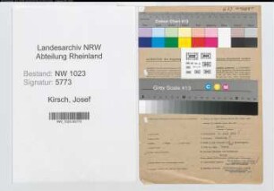 Entnazifizierung Josef Kirsch , geb. 02.07.1899 (Arbeiter)