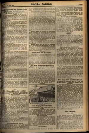 Zweite Ausgabe vom Donnerstag, den 14. Juni 1928.