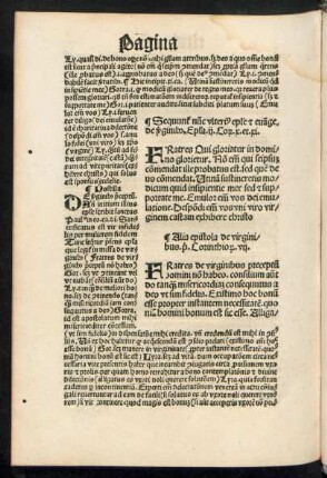 Sequuntur nunc ulterius epistole et evangelia de virginibus.