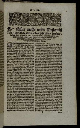 Der Herr mache unsere Finsternüß Licht, und erhebe über uns das Licht seines Antlitzes, daß wir selbst ein Licht in dem Herrn werden, zu unterscheiden unter Licht und Finsternüß [...]