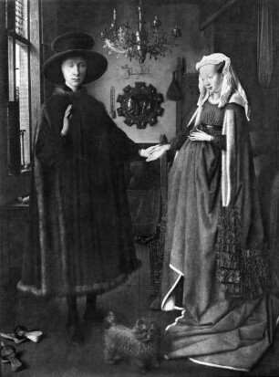 Arnolfini-Doppelbildnis / Arnolfini-Hochzeit / Portrait des Giovanni (?) Arnolfini und seiner Frau