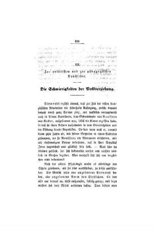 Zur politischen und pädagogischen Kunstlehre : die Schwierigkeiten der Volkserziehung