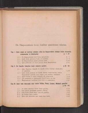 De Harpocrationis lexici fontibus quaestiones selectae.