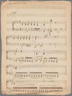 Danse des ombres - Excerpts; pf; op. 12/1 - BSB Mus.Schott.Ha 13103-5