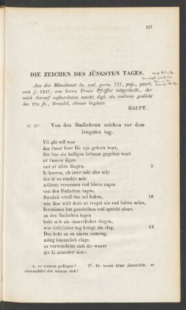 Die Zeichen Des Jüngsten Tages.