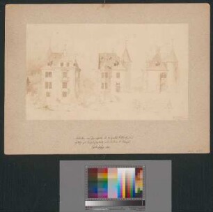 Entwurf einer Villa von Paul Wallot