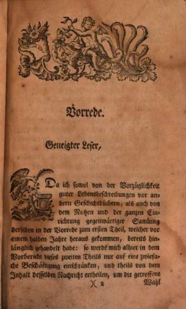Samlung von merkwürdigen Lebensbeschreibungen, 2