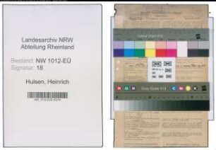 Entnazifizierung Heinrich Hulsen , geb. 27.11.1903 (Landwirt)