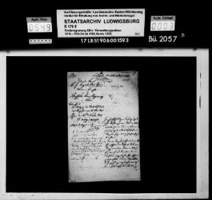 Visitation des Thurn- und Taxisschen Amts Scheer von 1846