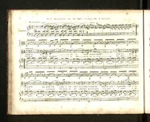 No. 7. Barcarole aus der Oper: Zampa, von F. Herold.