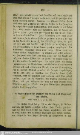 170. Peter Bucher ein Barbier von Pirna wird Erzbischoff von Mainz