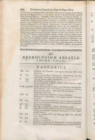 XV. Necrologium Abbatiæ Lucidæ-Vallis.