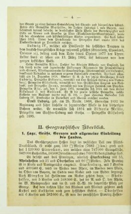 II. Geographischer Überblick