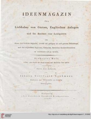 Siebenter Heft