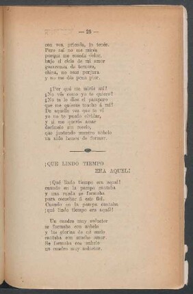 ¡Que lindo tiempo era aquel!