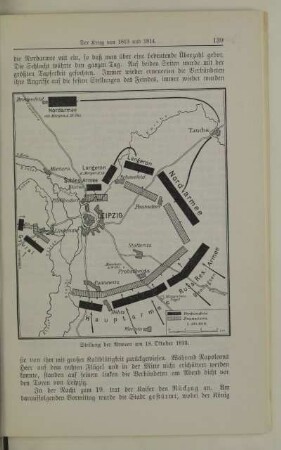 Stellung der Armeen am 18. Oktober 1813