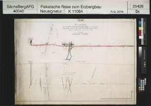 Teil von Vereinigt Geschick gevierte Fundgrube am Ziegelberg bei Geyer, mit dem Vereinigt Geschick Stolln überfahrende Gänge und Trümer