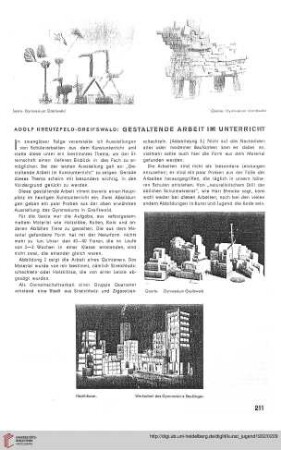N.F. 12.1932: Gestaltende Arbeit im Unterricht