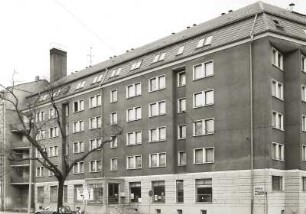 Dresden-Neustadt, Bautzner Straße 41/43/Ecke Martin-Luther-Straße. Wohnhaus (1983/1985). Straßenansicht