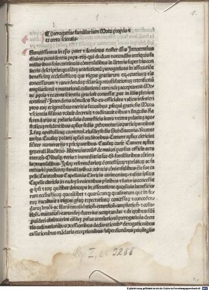 Regulae praerogativarum familiarium : Rom, 1488.12.20. und 1487.11.27