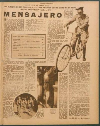 Gastos que tiene mensualmente un mensajero [Relación de costes]