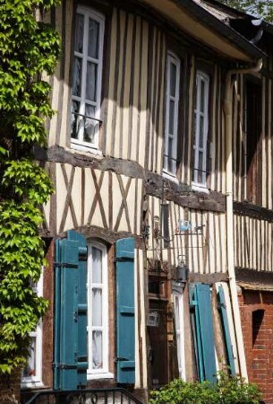 Frankreich. Haute Normandie. Eure. Lyons la Foret. Fachwerkhäuser