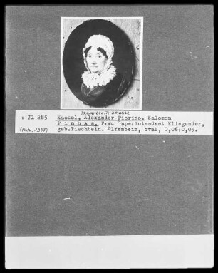 Frau Superintendent Klingender, geb,. Tischbein