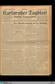 Karlsruher Tagblatt, Abendausgabe