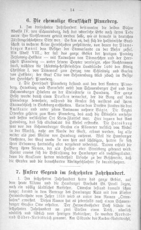 7. Unsere Gegend im sechzehnten Jahrhundert.