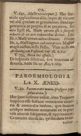 Paroemiologia Lib. X. Aeneid.