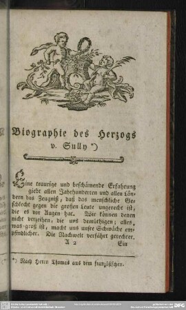 Biographie des Herzogs v. Sully
