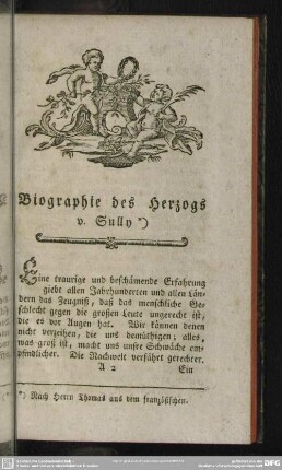Biographie des Herzogs v. Sully