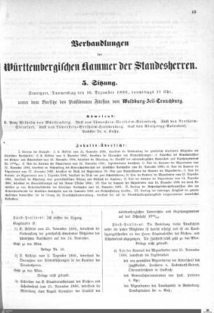 5. Sitzung, Stuttgart, 16.12.1886