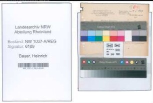 Entnazifizierung Heinrich Bauer , geb. 06.01.1913 ()
