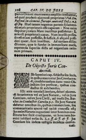 Caput IV. De Objecto Juris Conducendi.