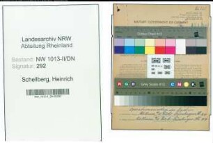 Entnazifizierung Heinrich Schellberg , geb. 15.01.1884 (Rektor)
