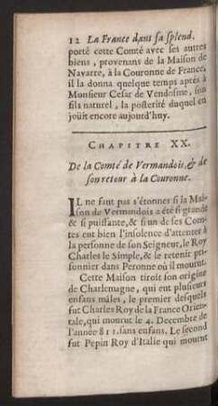 Chapitre XX. De la Comté de Vermandois ...