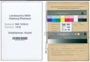 Entnazifizierung Rudolf Grieshammer , geb. 25.04.1906 (Angestellter)