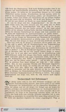 33: Vorherrschaft des Judentums?