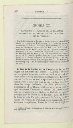 Chapitre XX. Catherine II; Partage de la Pologne; guerres de la Russie contre la Suède et la Turquie