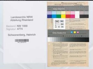 Entnazifizierung Heinrich Schwanenberg, geb. 02.05.1891 (Rechtsbeistand)