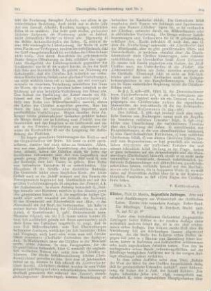 214-218 [Rezension] Kähler, Martin, Dogmatische Zeitfragen. Alte und neue Ausführungen zur Wissenschaft der christlichen Lehre. 2., sehr verm. Aufl. 1. Bd