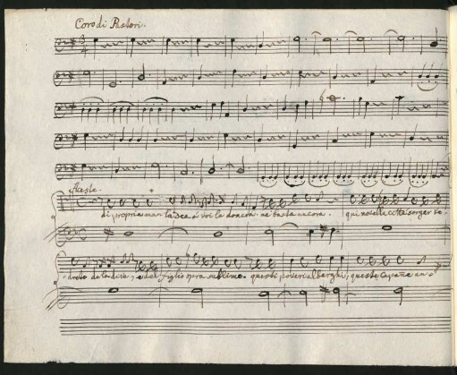 [No. 10] Coro di pastori [nur Basso-Stimme]