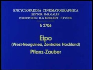 Eipo (West-Neuguinea, Zentrales Hochland) - Pflanz-Zauber